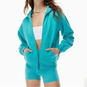Aritzia Cozy Fleece Perfect Zip Hoodie